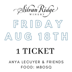 Aug 18: Concert Ticket